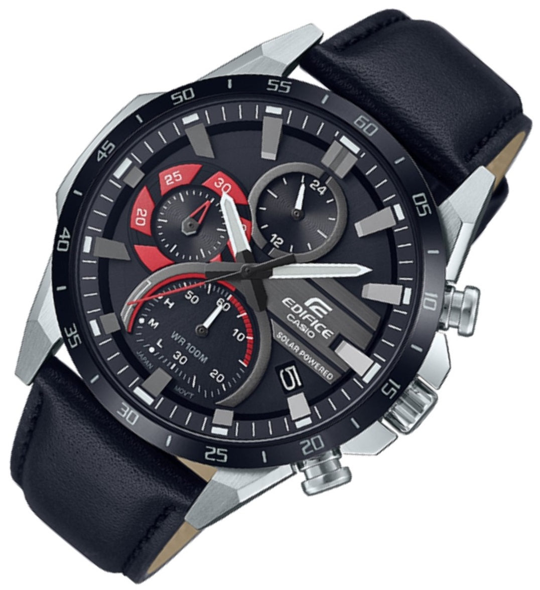 Casio Edifice EQS-940BL-1A Chronograph Solar Watch For Men-Watch Portal Philippines