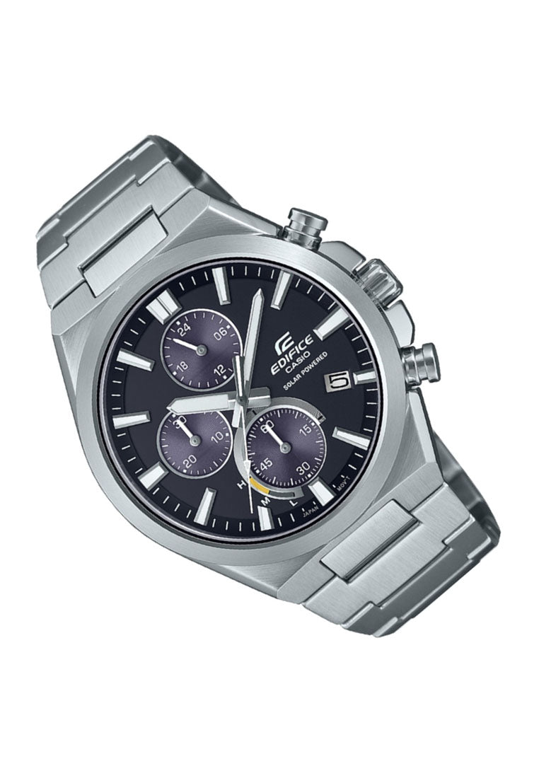 Casio EQS-950D-1A Solar Powered Chronograph Stainless Steel Strap Watch for Men-Watch Portal Philippines