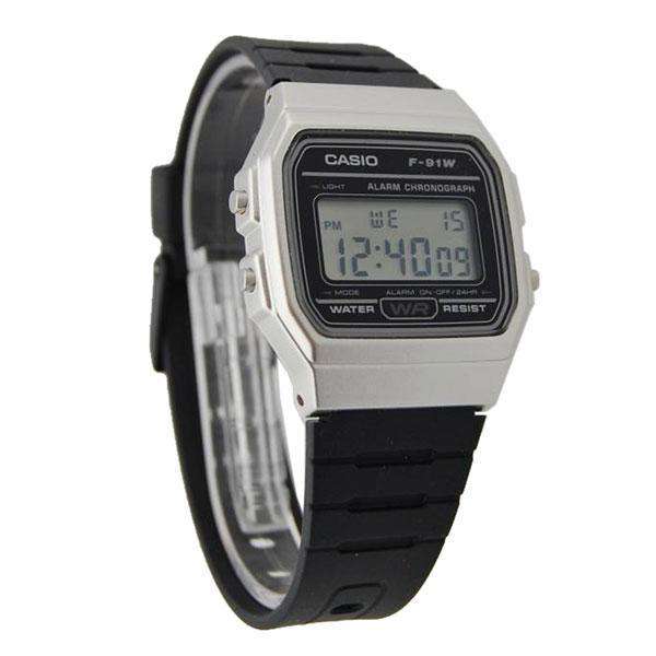 Casio F-91WM-7A Black Resin Strap Watch For Men and Women |