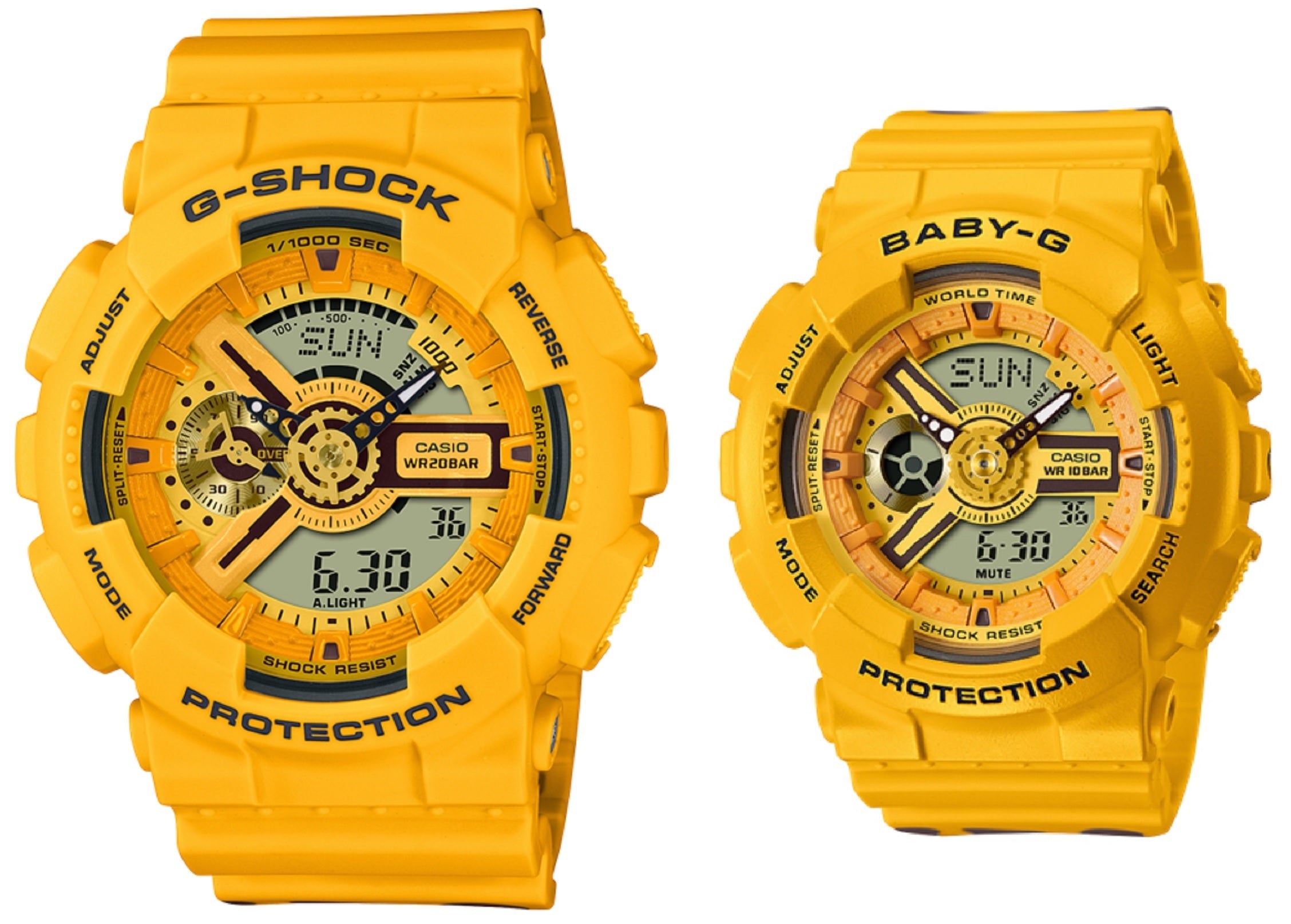 Casio G Shock Baby G Couple Watch SLV 22A 9A Digital Analog Rubber Str