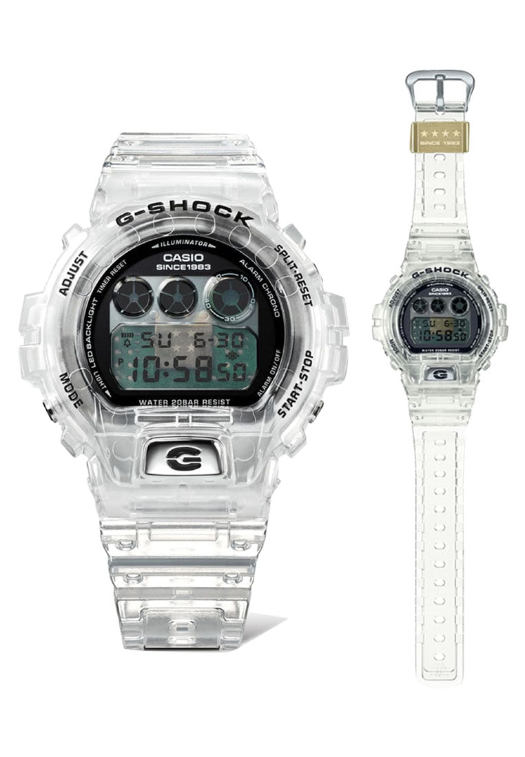 Casio G-Shock DW-6940RX-7DR 40th Anniversary CLEAR REMIX Digital Rubber Strap Watch For Men-Watch Portal Philippines