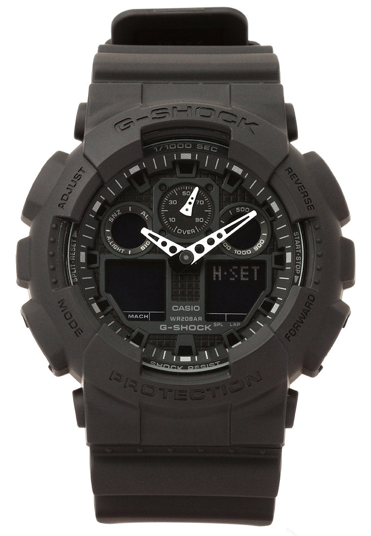 Casio G Shock GA 100 1A1DR Dark Knight Digital Analog Watch For Men