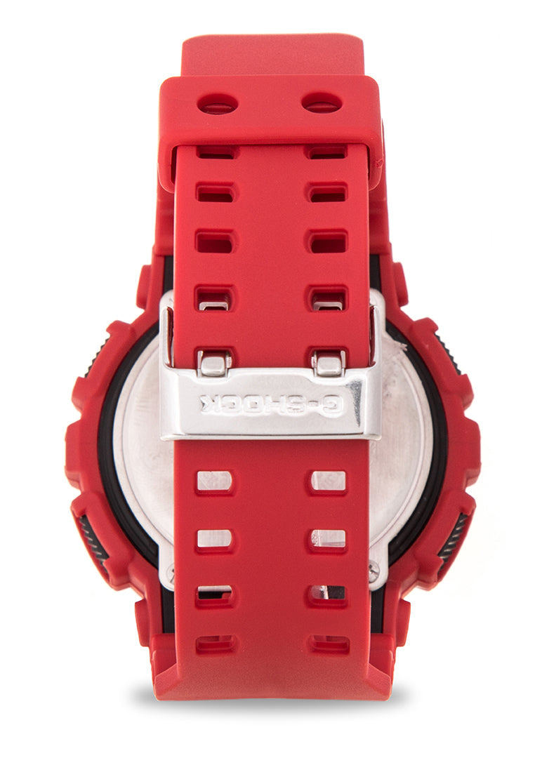 Casio G-Shock GA-100B-4ADR Coke Red Watch Digital Analog Watch For Men-Watch Portal Philippines