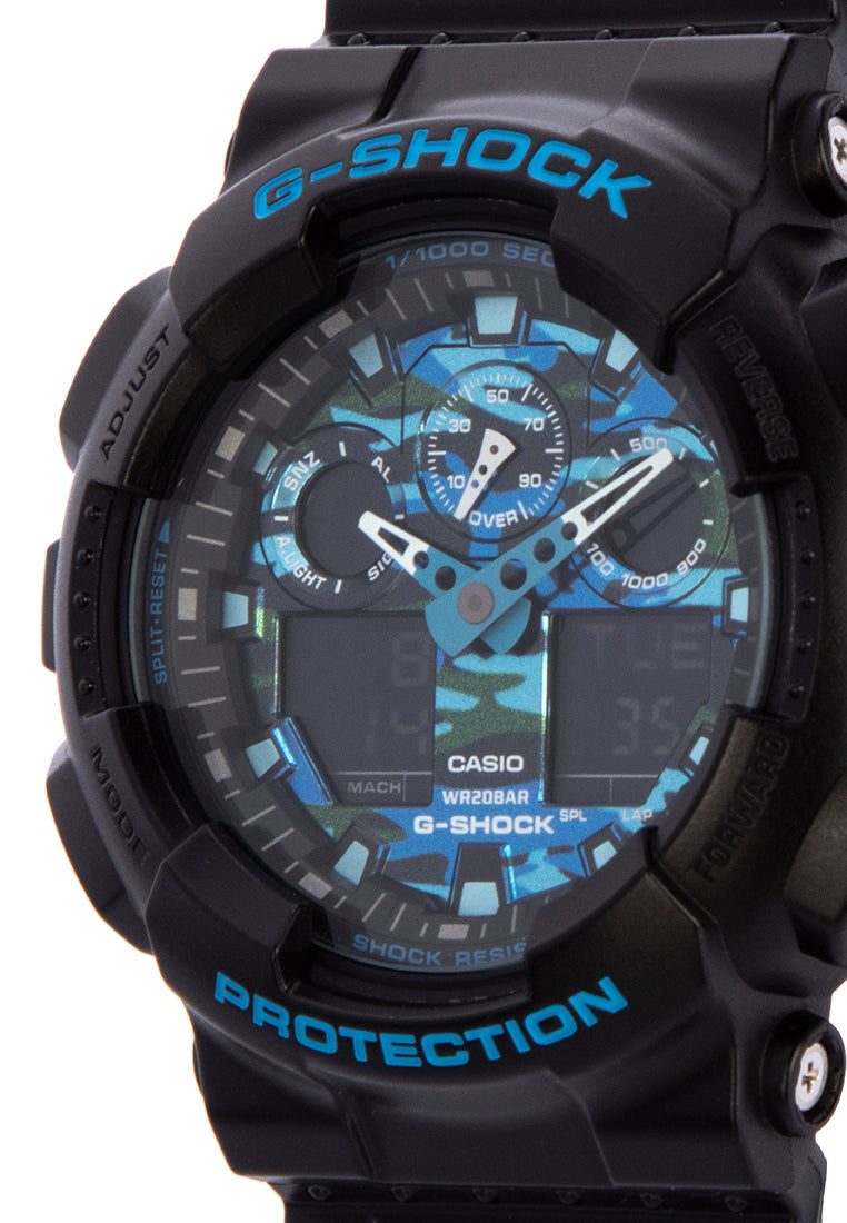 Casio G-shock GA-100CB-1A Digital Analog Rubber Strap Watch For Men-Watch Portal Philippines