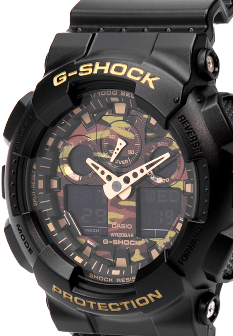 Casio G-shock GA-100CF-1A9 Digital Analog Rubber Strap Watch For Men-Watch Portal Philippines