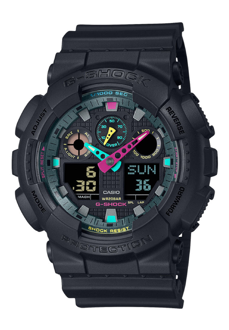 Casio G-shock GA-100MF-1A Digital Analog Rubber Strap Watch for Men-Watch Portal Philippines