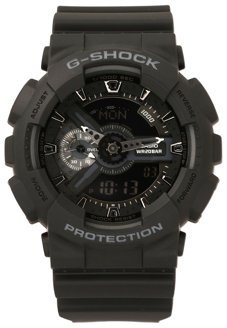 Casio G-shock GA-110-1BDR Digital Analog Rubber Strap Watch For Men