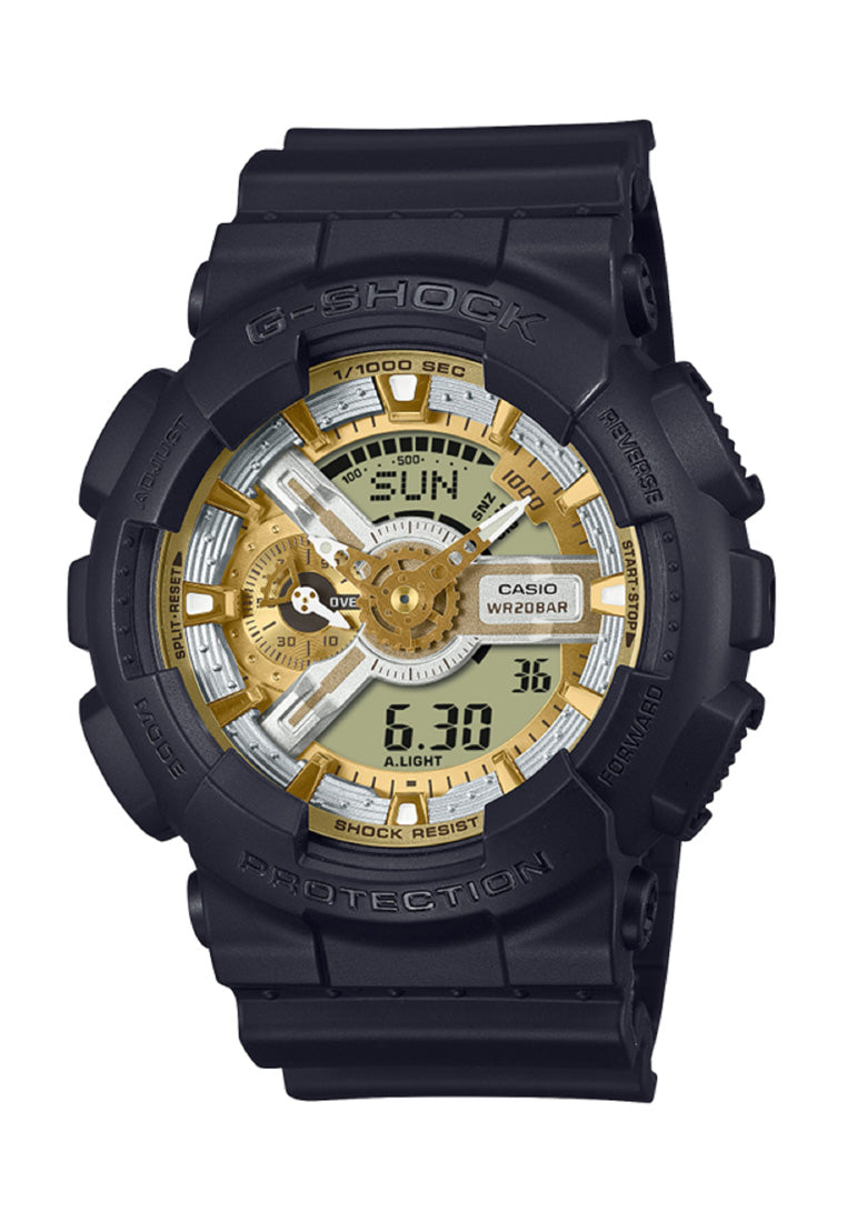 Casio G shock GA 110CD 1A9 Digital Analog Rubber Strap Watch For Men