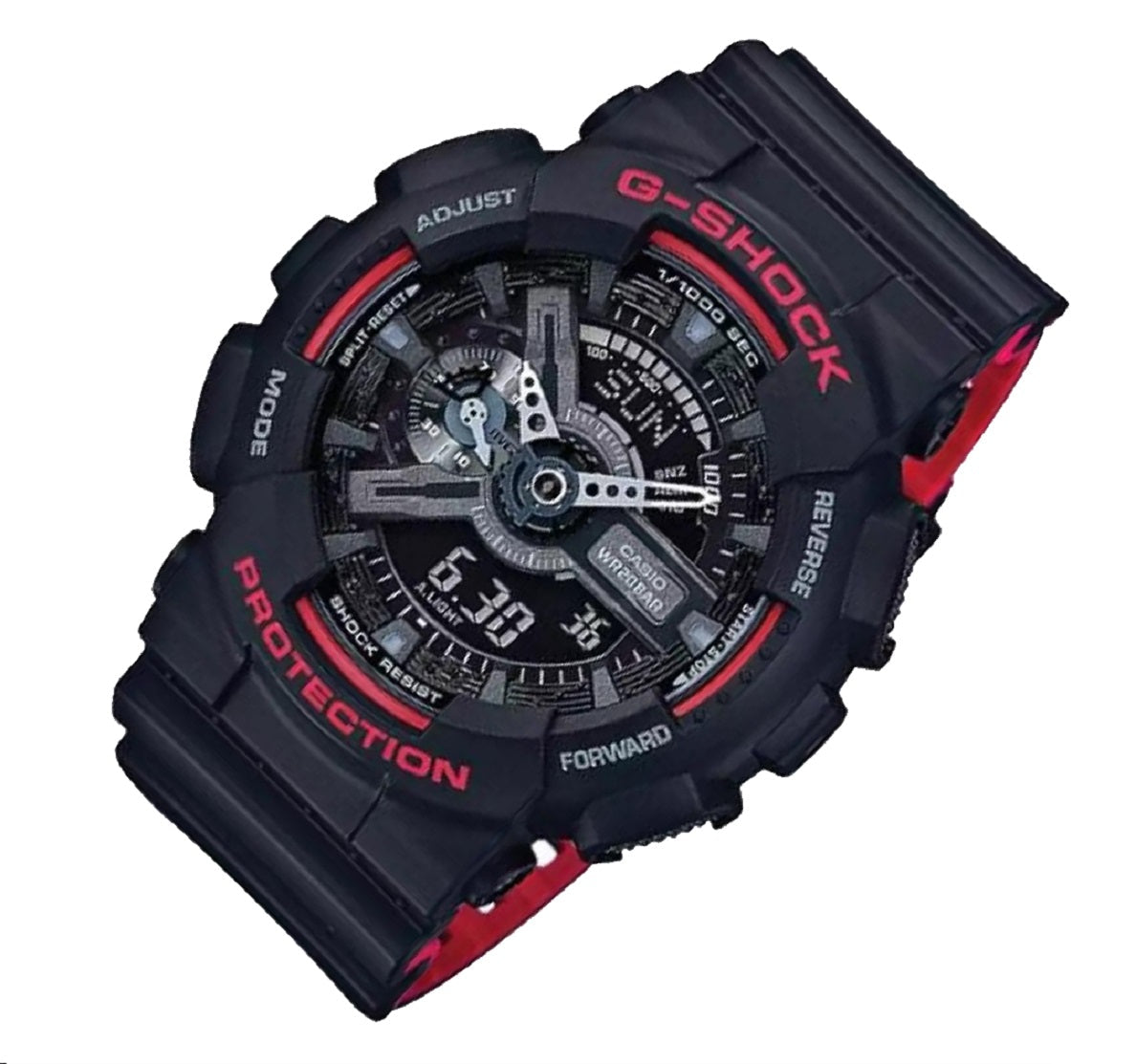 Casio G-shock GA-110HR-1A Digital Analog Rubber Strap Watch For Men-Watch Portal Philippines