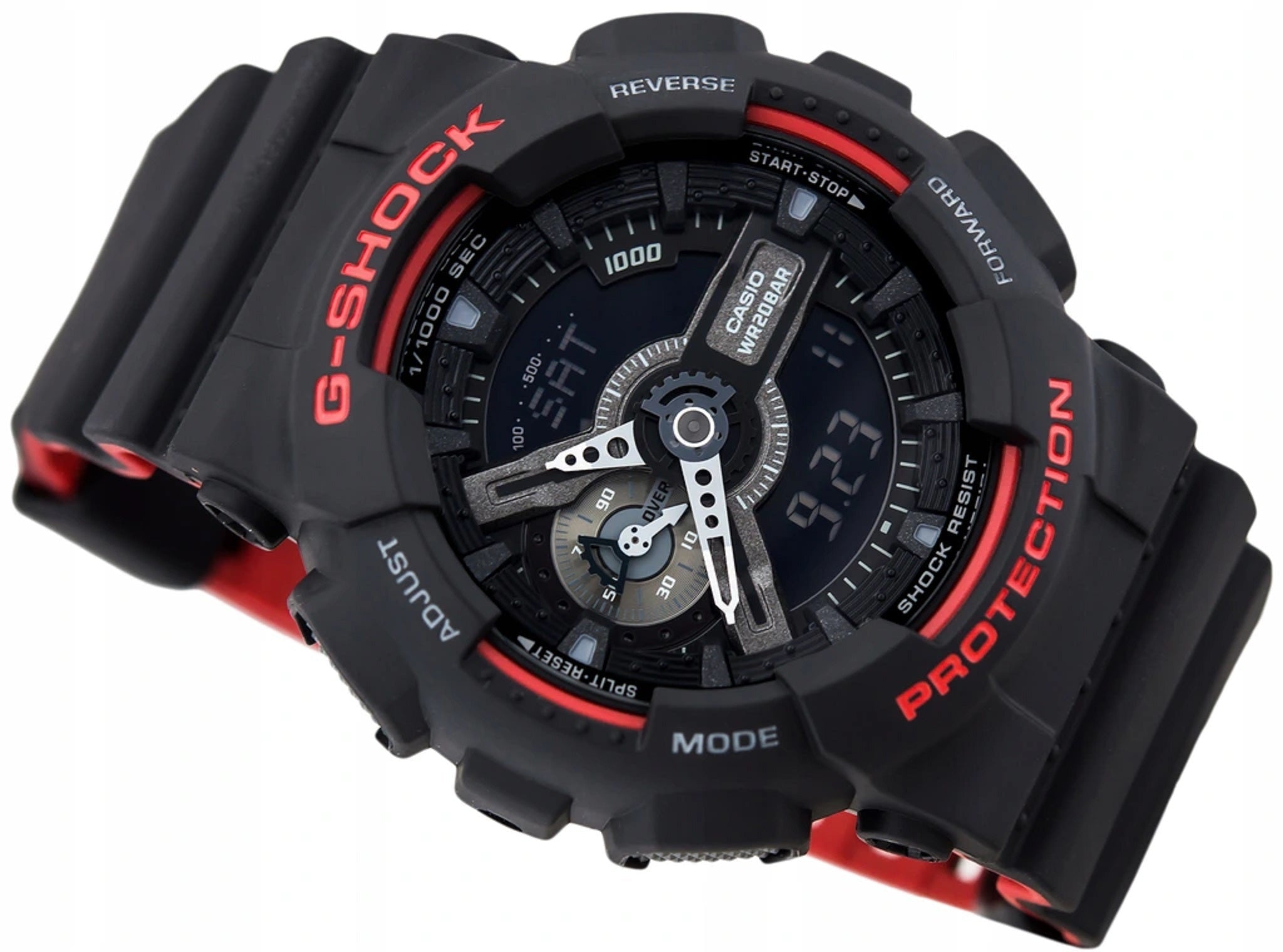 Casio G-shock GA-110HR-1A Digital Analog Rubber Strap Watch For Men-Watch Portal Philippines