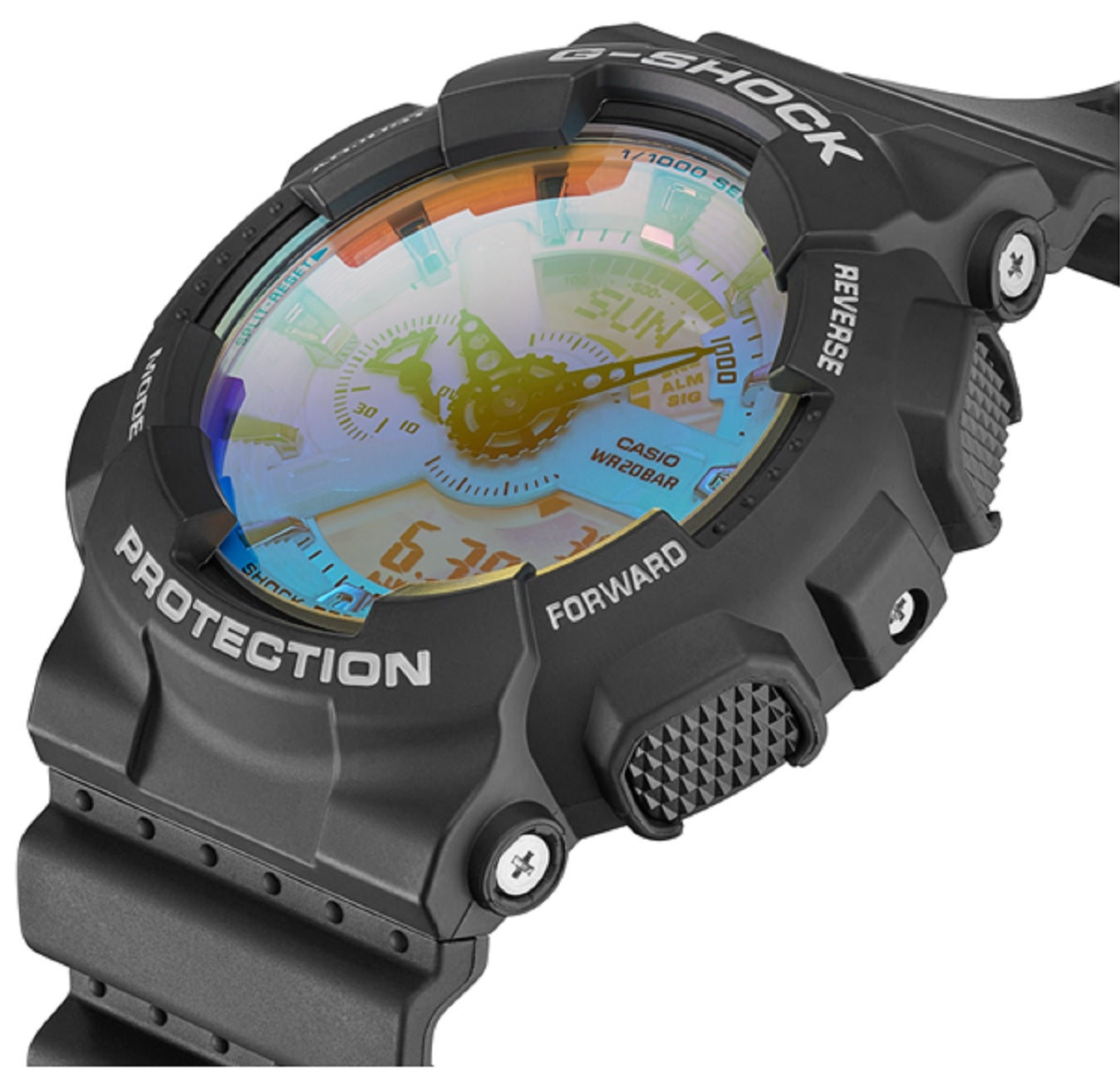 Casio G-shock GA-110SR-1A Digital Analog Rubber Strap Watch For Men-Watch Portal Philippines