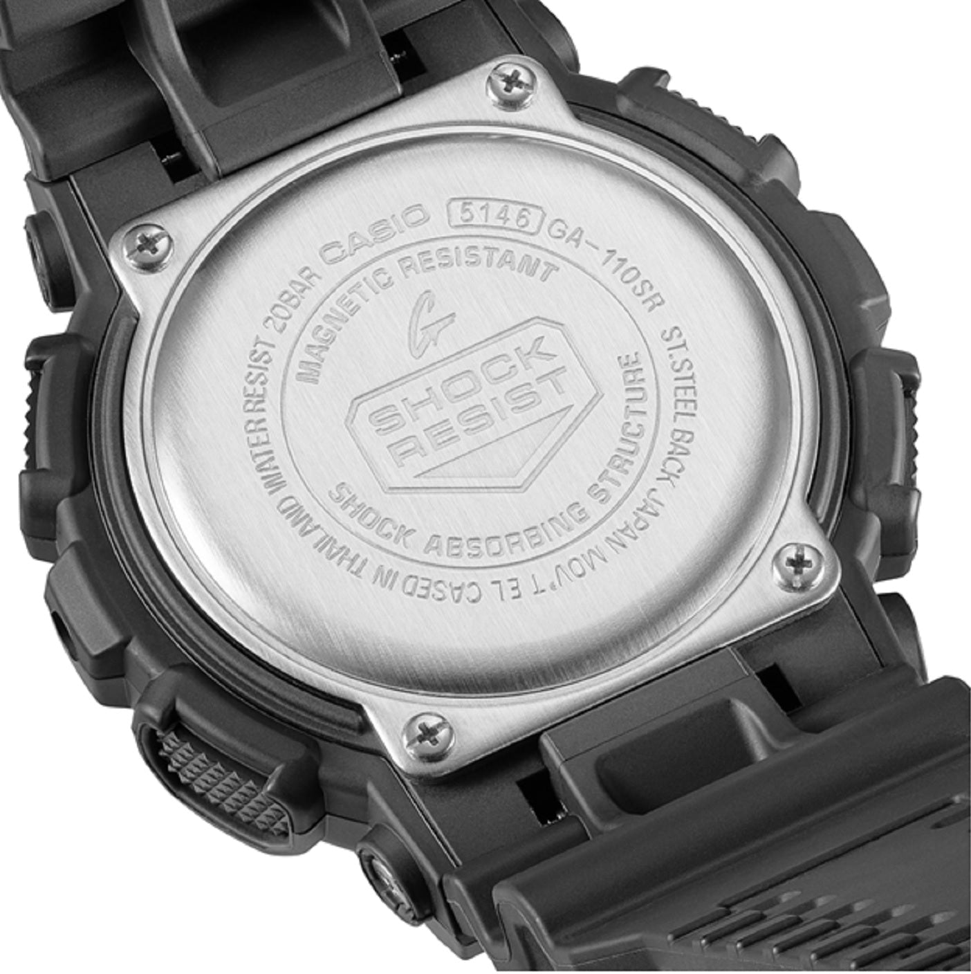 Casio G-shock GA-110SR-1A Digital Analog Rubber Strap Watch For Men-Watch Portal Philippines