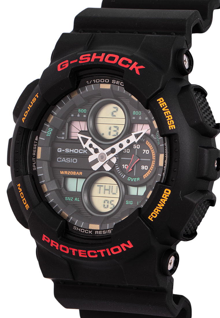 Casio G-shock GA-140-1A4 Digital Analog Rubber Strap Watch For Men-Watch Portal Philippines