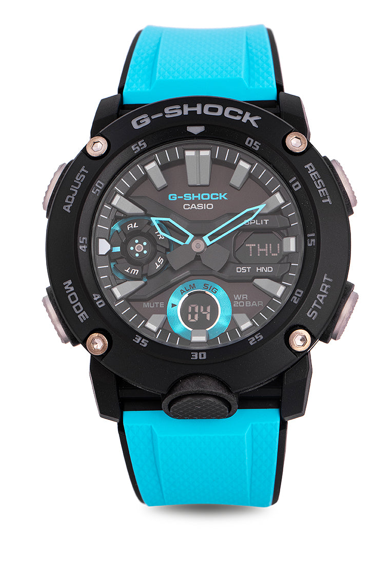 Casio G-shock GA-2000-1A2 Digital Analog Rubber Strap Watch For Men-Watch Portal Philippines