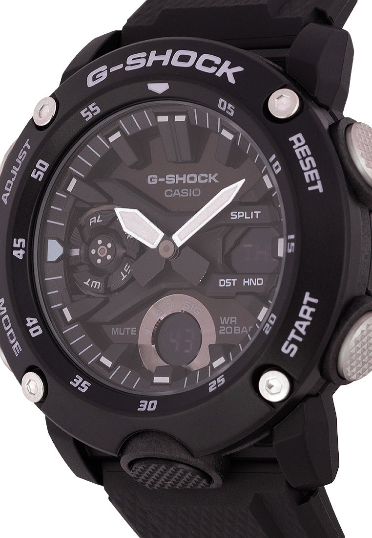 Casio G-shock GA-2000S-1A Digital Analog Rubber Strap Watch For Men-Watch Portal Philippines