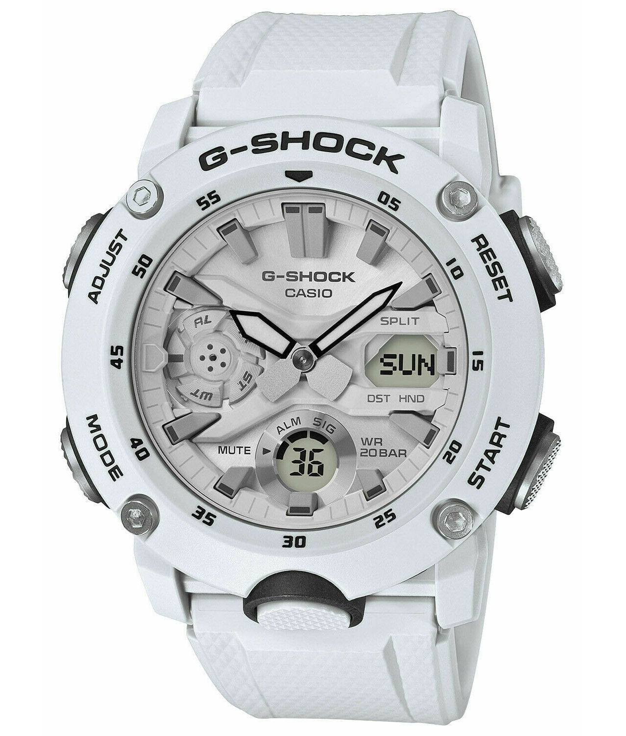 Casio G-shock GA-2000S-7A Digital Analog Rubber Strap Watch For Men-Watch Portal Philippines