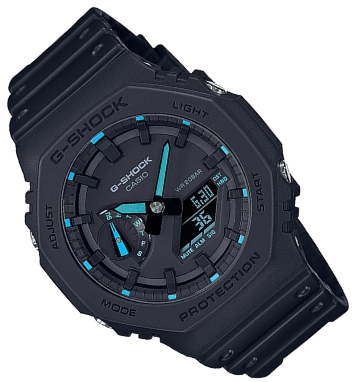 Casio G-shock GA-2100-1A2 Digital Analog Rubber Strap Watch For Men-Watch Portal Philippines