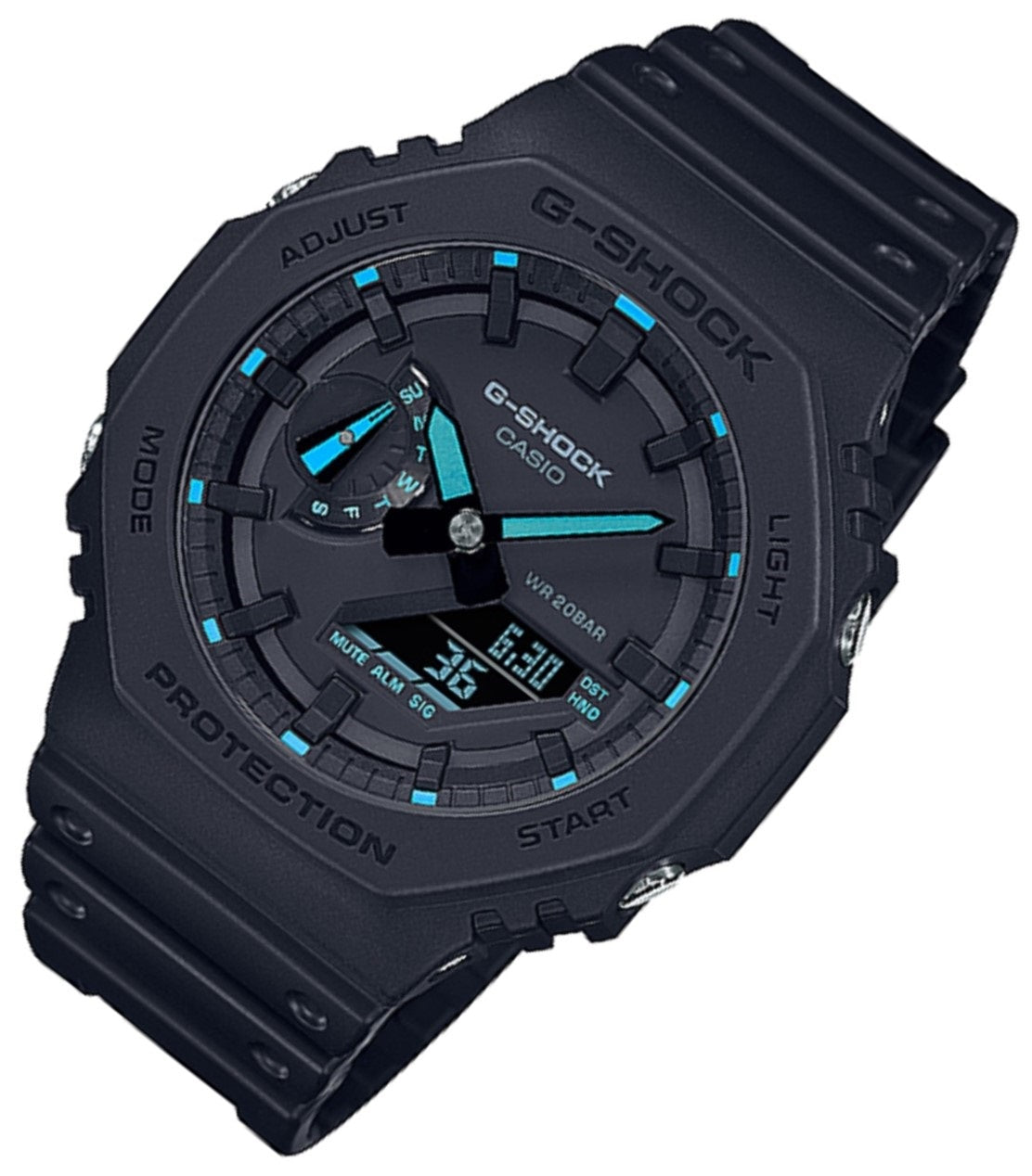 Casio G-shock GA-2100-1A2 Digital Analog Rubber Strap Watch For Men-Watch Portal Philippines