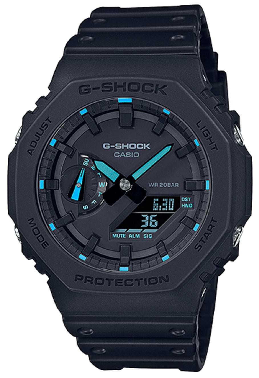 Casio G-shock GA-2100-1A2 Digital Analog Rubber Strap Watch For Men-Watch Portal Philippines