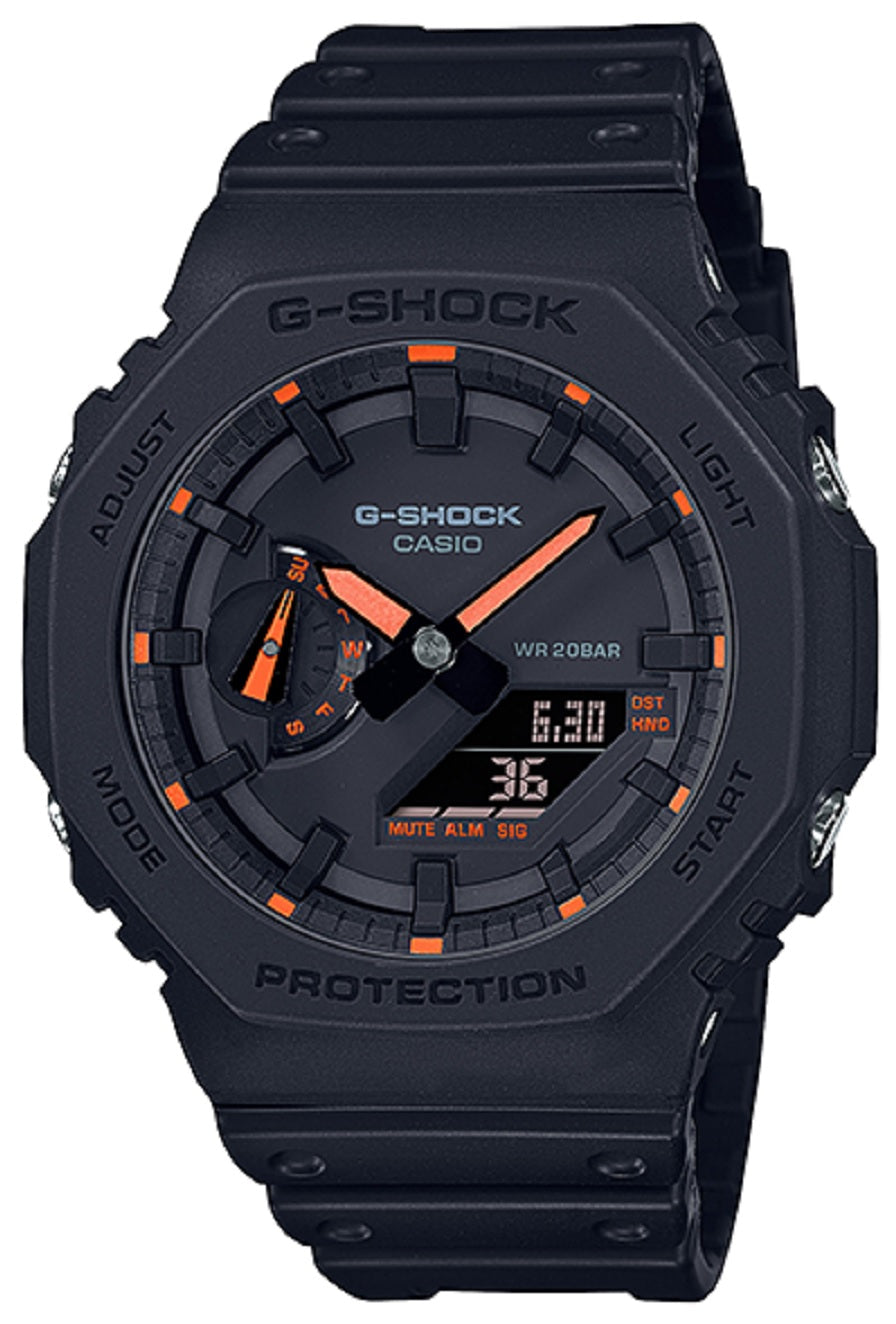 Casio G-shock GA-2100-1A4 Digital Analog Resin Strap Watch For Men-Watch Portal Philippines