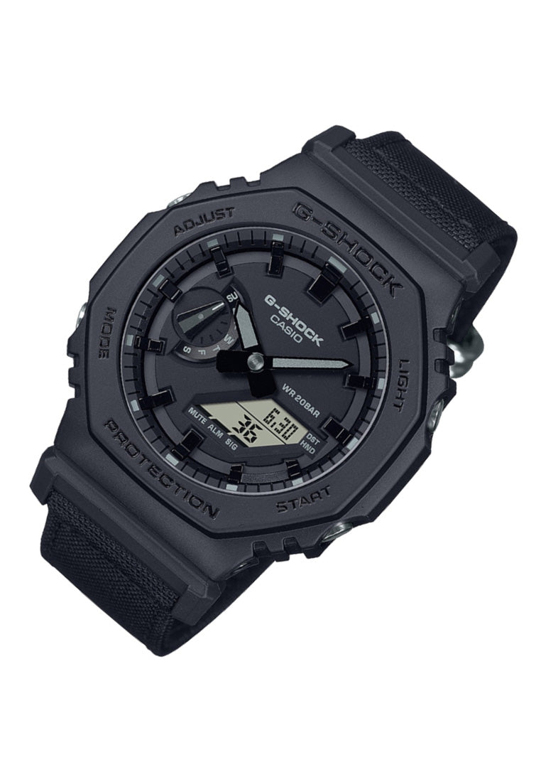 Casio G shock GA 2100BCE 1A Digital Analog Nylon Strap Watch For Men