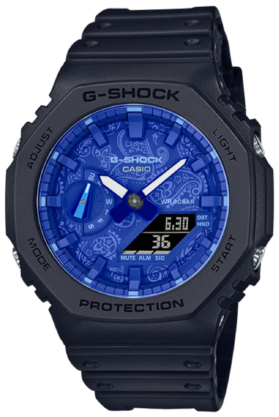 Casio G-shock GA-2100BP-1A Digital Analog Rubber Strap Watch For Men-Watch Portal Philippines