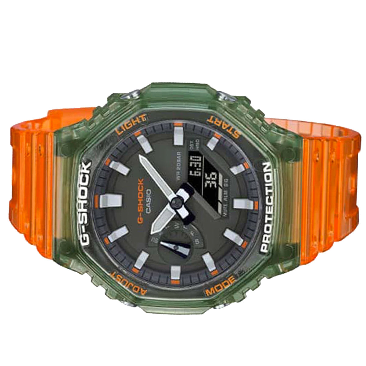 Casio G-shock GA-2100HC-4A Digital Analog Rubber Strap Watch For Men-Watch Portal Philippines