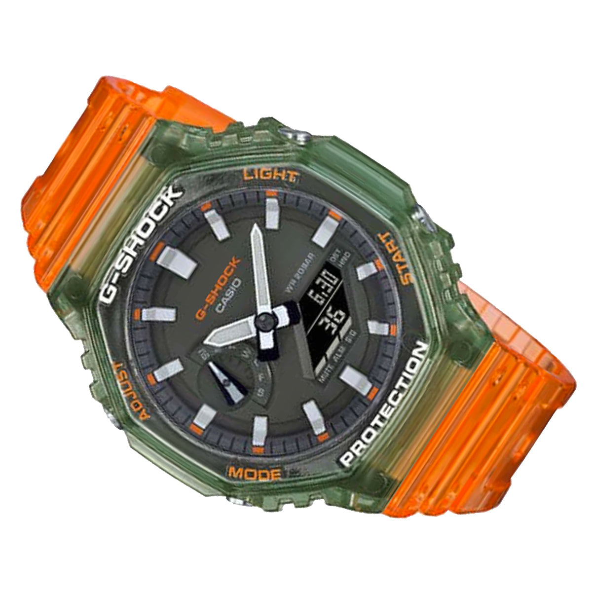 Casio G-shock GA-2100HC-4A Digital Analog Rubber Strap Watch For Men-Watch Portal Philippines