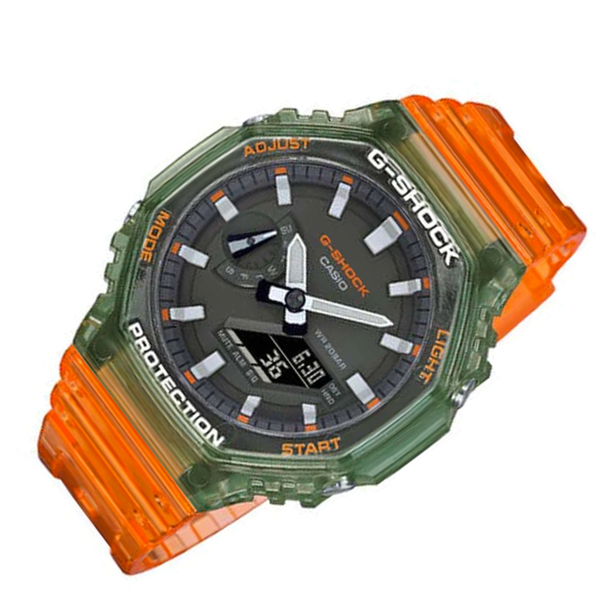 Casio G-shock GA-2100HC-4A Digital Analog Rubber Strap Watch For Men-Watch Portal Philippines