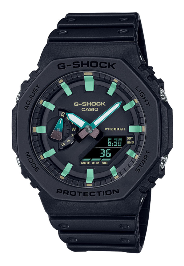 Casio G shock GA 2100RC 1A Digital Analog Rubber Strap Watch For Men