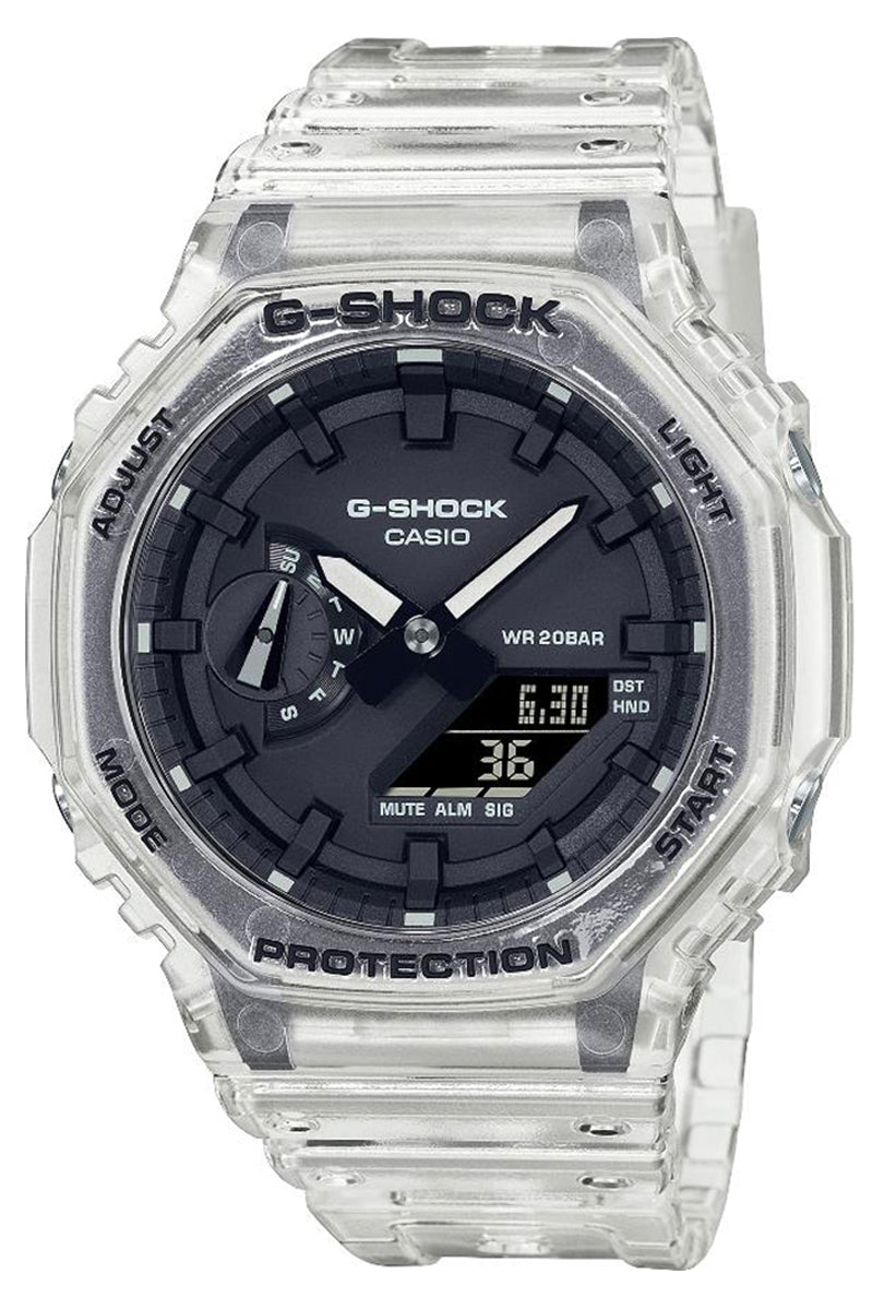 Casio G-shock GA-2100SKE-7A Digital Analog Rubber Strap Watch For Men-Watch Portal Philippines