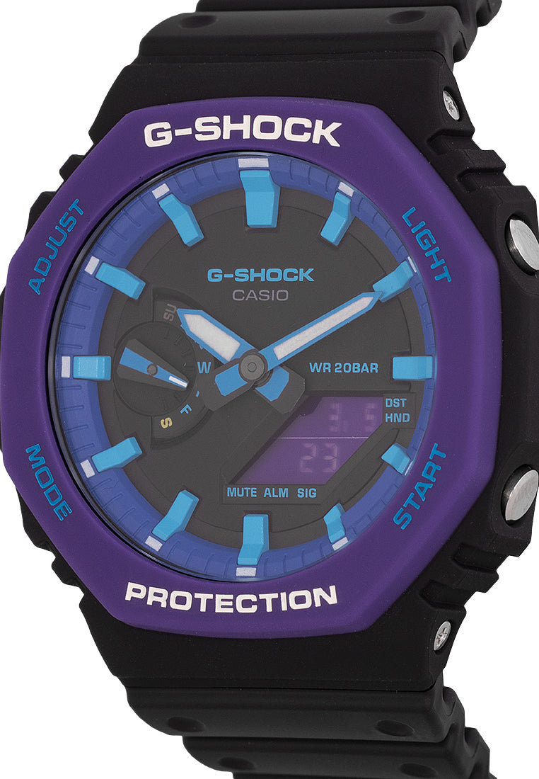 Casio G-shock GA-2100THS-1A Digital Analog Rubber Strap Watch For Men-Watch Portal Philippines