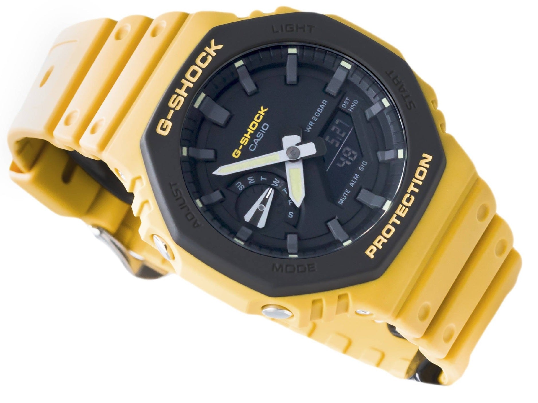 Casio G-shock GA-2110SU-9A Digital Analog Rubber Strap Watch For Men-Watch Portal Philippines