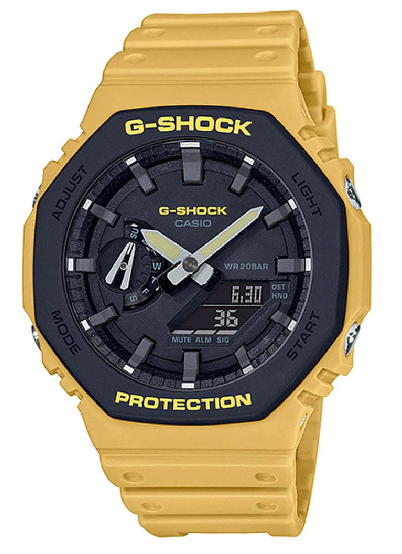 Casio G-shock GA-2110SU-9A Digital Analog Rubber Strap Watch For Men-Watch Portal Philippines