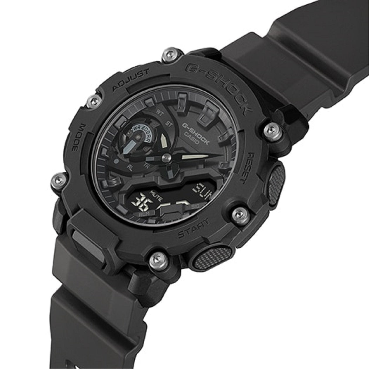 Casio G-shock GA-2200BB-1ADR Digital Analog Rubber Strap Watch For Men-Watch Portal Philippines