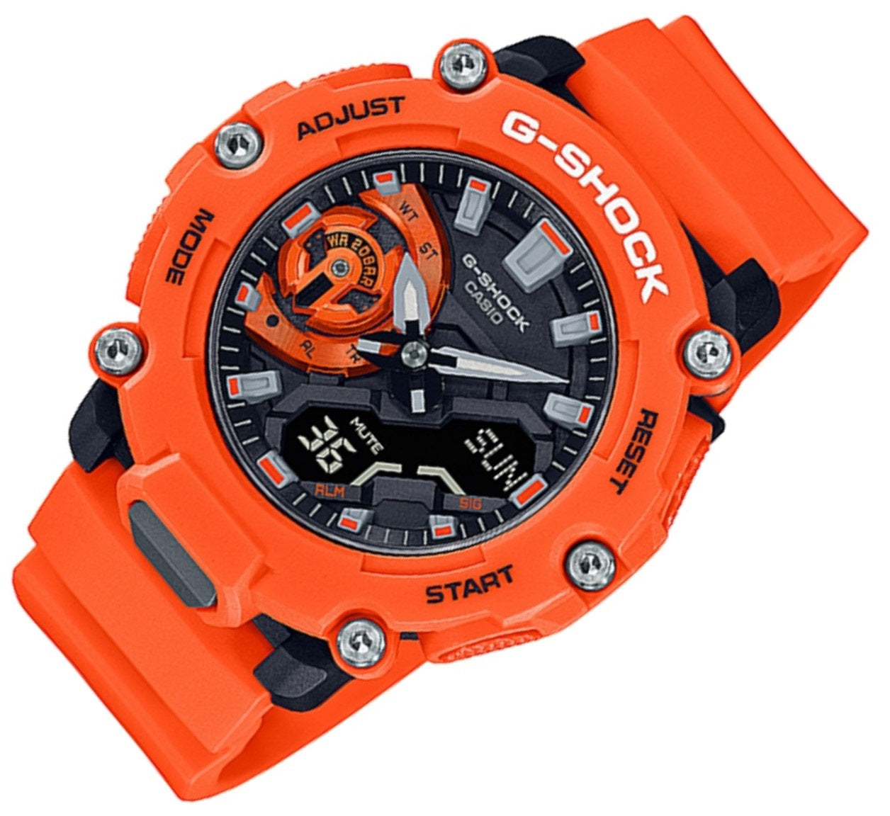 Casio G-shock GA-2200M-4ADR Digital Analog Rubber Strap Watch For Men-Watch Portal Philippines