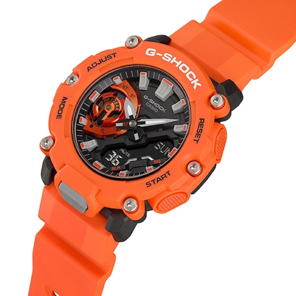 Casio G-shock GA-2200M-4ADR Digital Analog Rubber Strap Watch For Men-Watch Portal Philippines