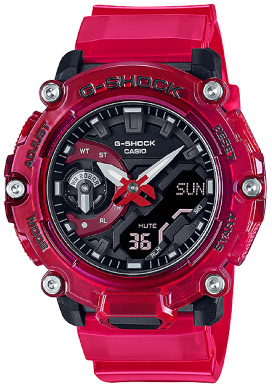 Casio G-shock GA-2200SKL-4A Digital Analog Stainless Steel Strap Watch For Men-Watch Portal Philippines