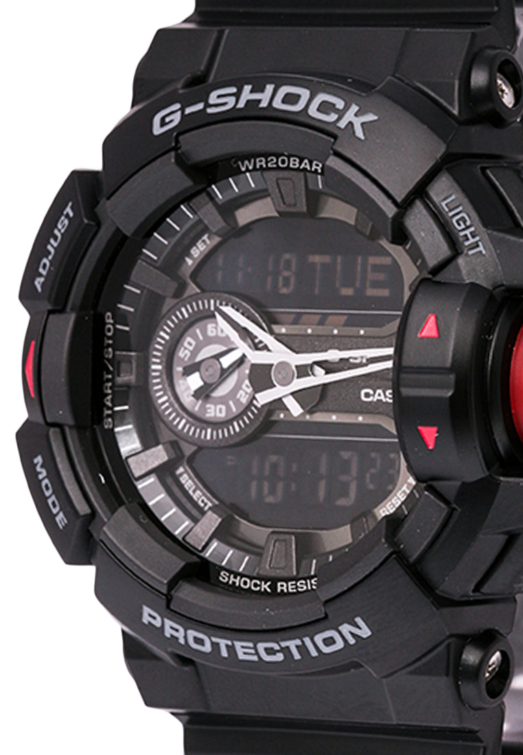 Casio G shock GA 400 1B Digital Analog Rubber Strap Watch For Men