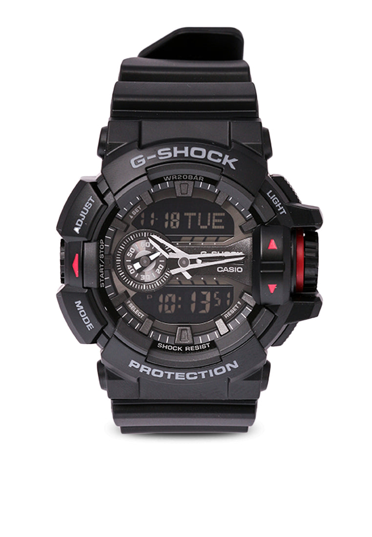 Casio G shock GA 400 1B Digital Analog Rubber Strap Watch For Men