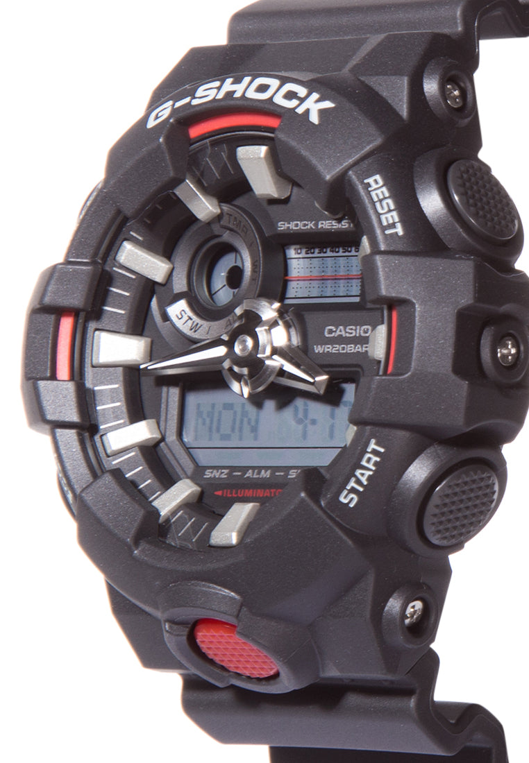 Casio G-shock GA-700-1A Digital Analog Rubber Strap Watch For Men-Watch Portal Philippines