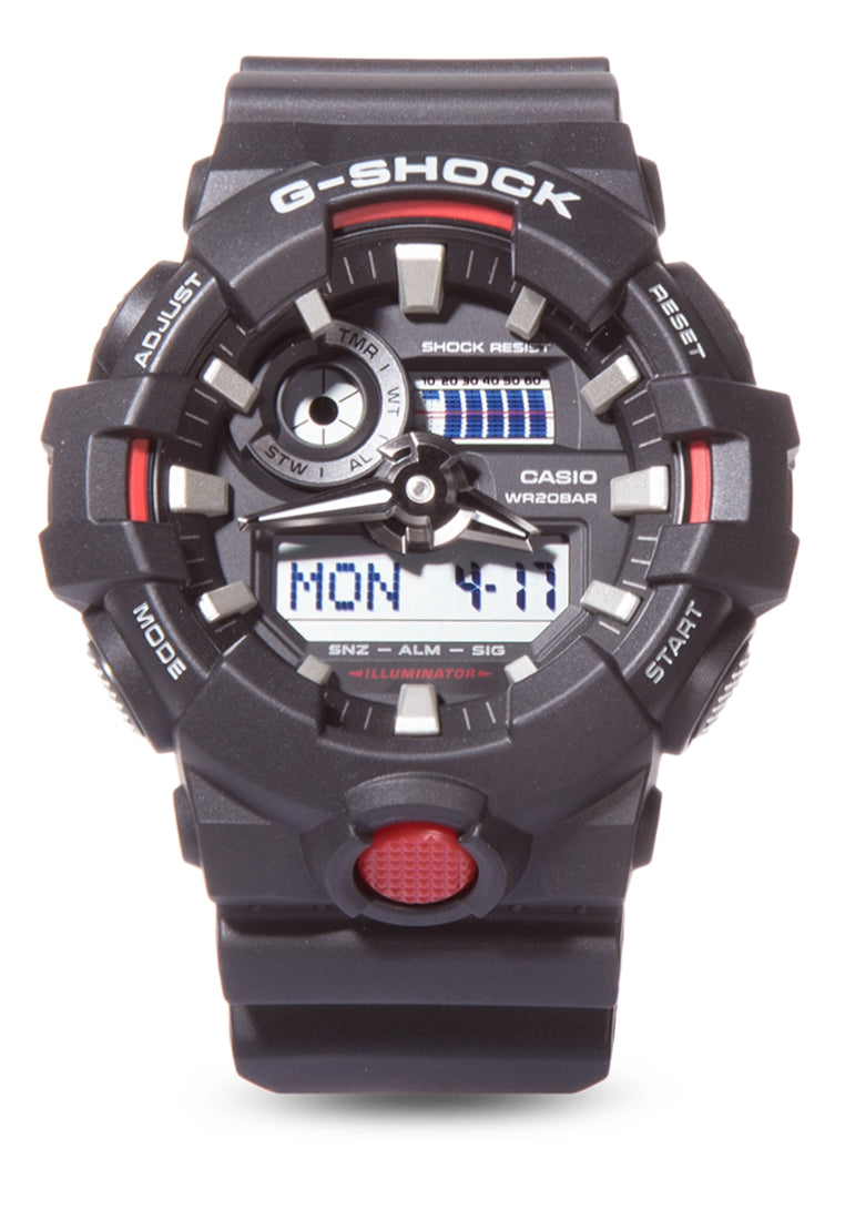 Casio G-shock GA-700-1A Digital Analog Rubber Strap Watch For Men-Watch Portal Philippines