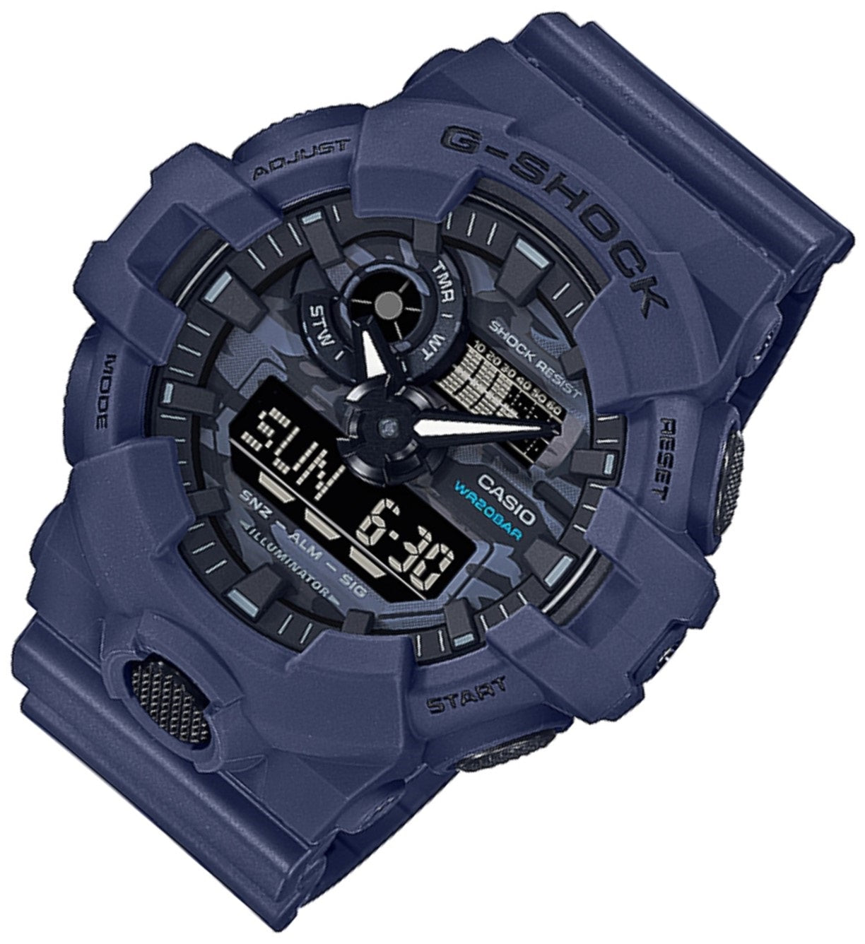 Casio G-shock GA-700CA-2A Digital Analog Rubber Strap Watch For Men-Watch Portal Philippines