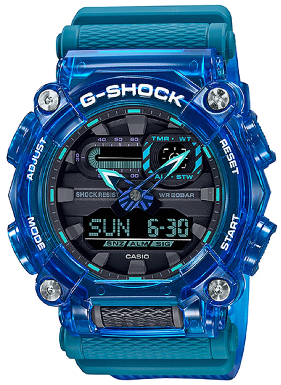 Casio G-shock GA-900SKL-2A Digital Analog Stainless Steel Strap Watch For Men-Watch Portal Philippines