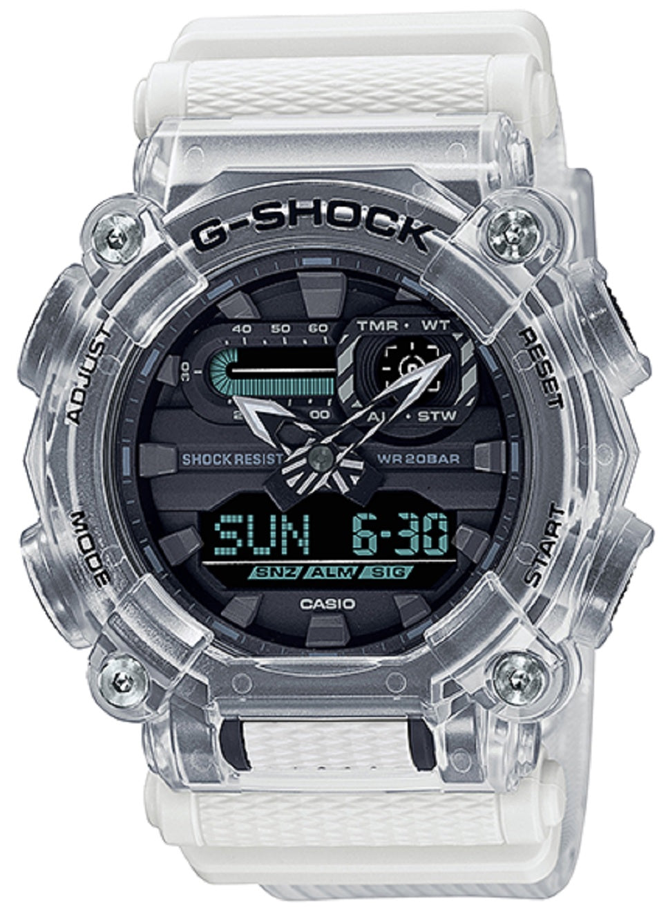 Casio G-shock GA-900SKL-7A Digital Analog Rubber Strap Watch For Men-Watch Portal Philippines