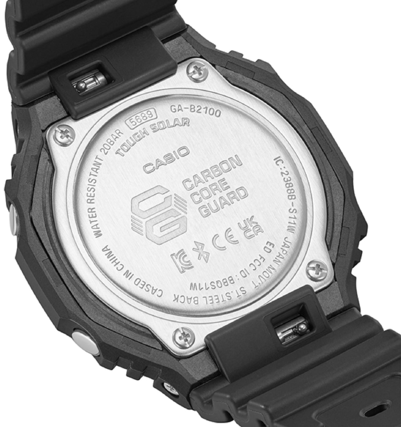 Casio G-shock GA-B2100-1A1 Digital Analog Rubber Strap Watch For Men-Watch Portal Philippines