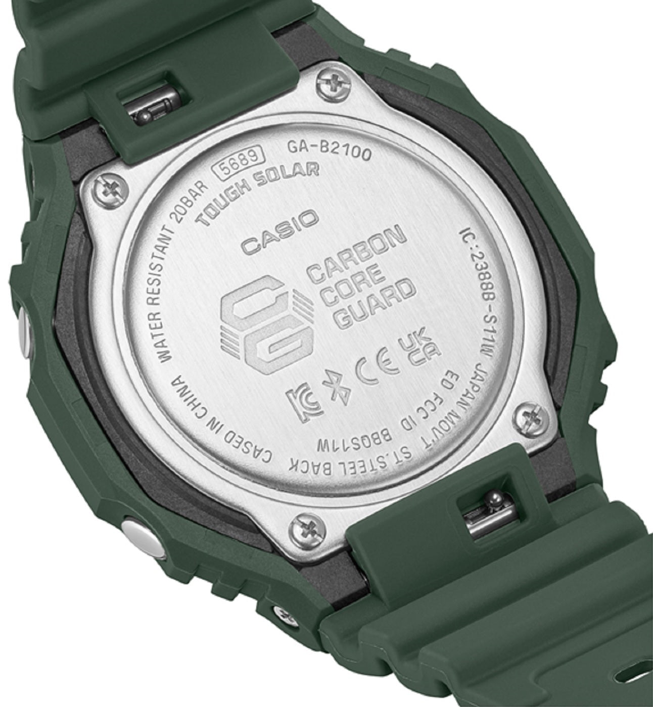 Casio G-shock GA-B2100-3A Digital Analog Rubber Strap Watch For Men-Watch Portal Philippines