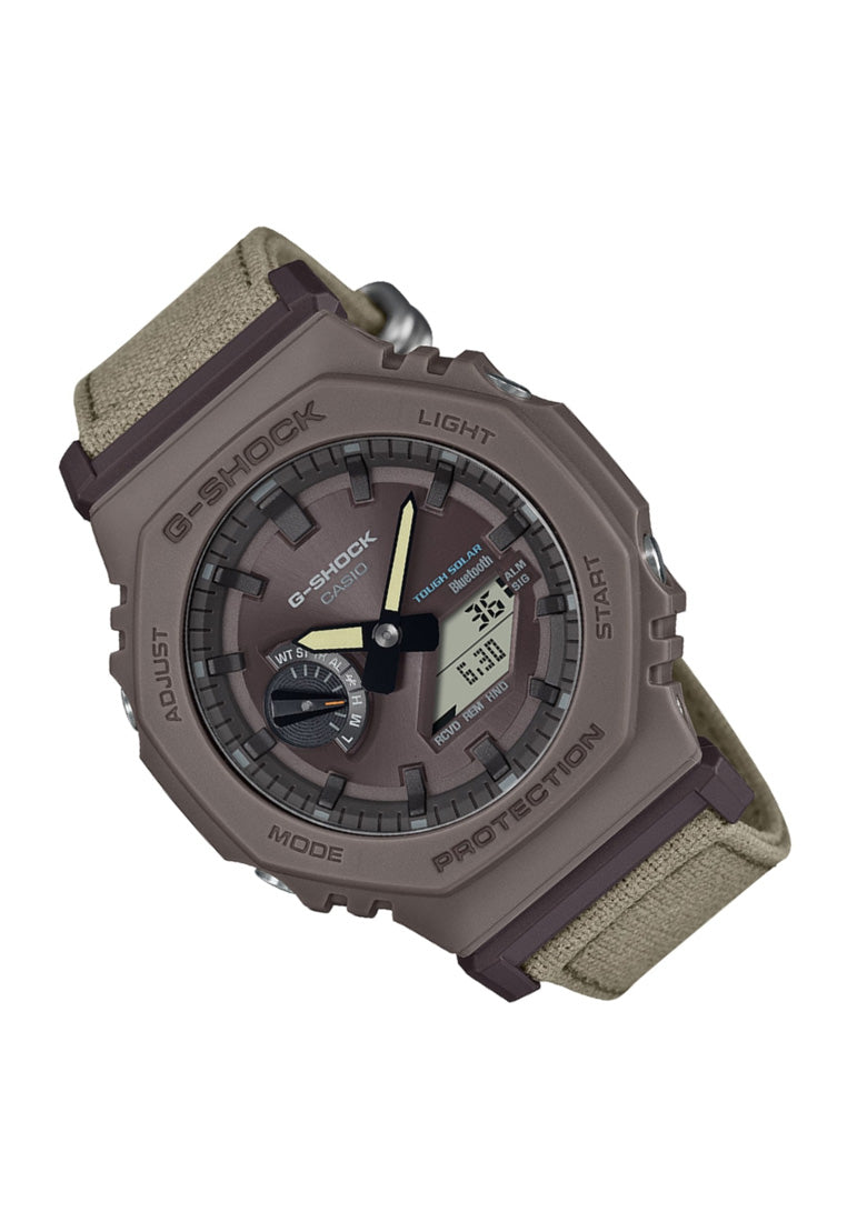 Casio G-shock GA-B2100CT-5A Digital Analog Nylon Strap Watch For Men-Watch Portal Philippines