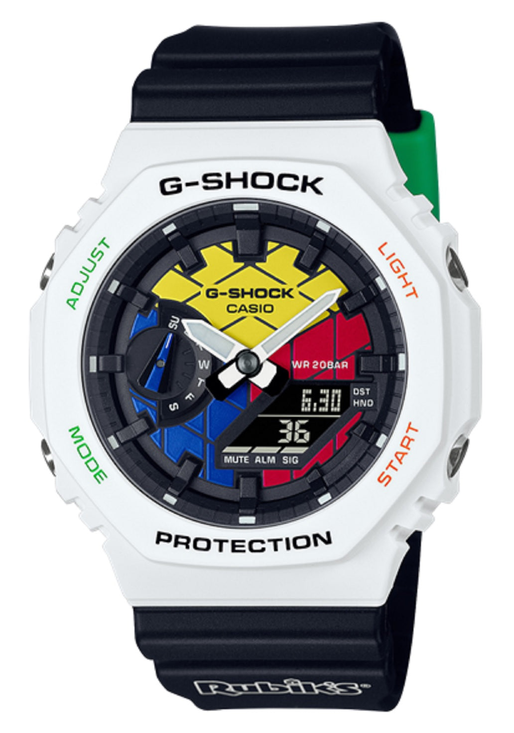 Casio G-shock GAE-2100RC-1A Rubik's Cube Digital Analog Limited Ed Watch for Men-Watch Portal Philippines