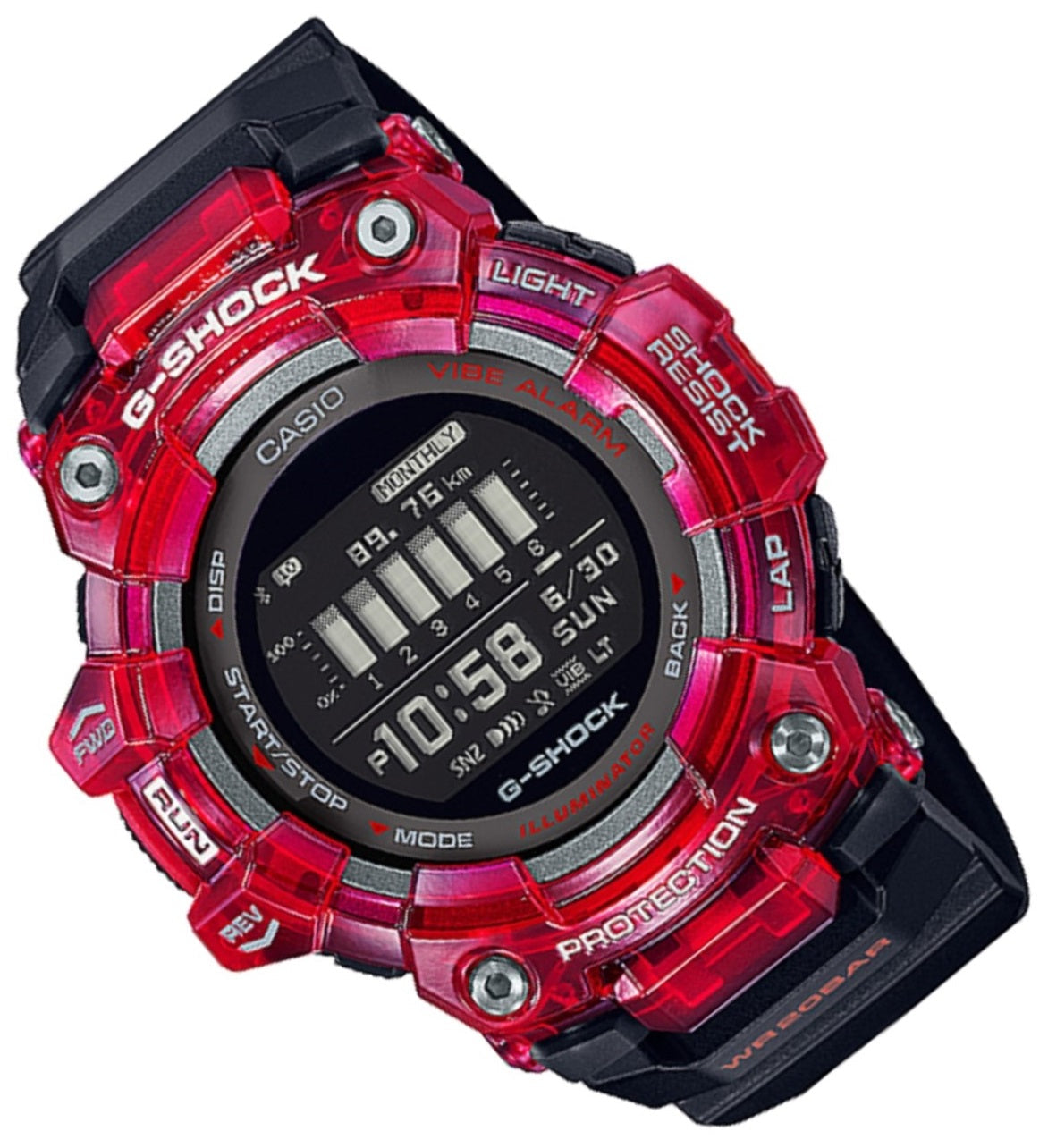 Casio G-shock GBD-100SM-4A1 Bluetooth Digital Rubber Strap Watch For Men-Watch Portal Philippines